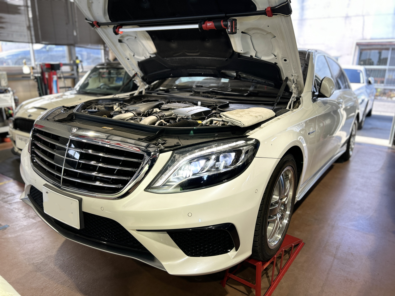 S63 W222 エンジンチェックランプ点灯